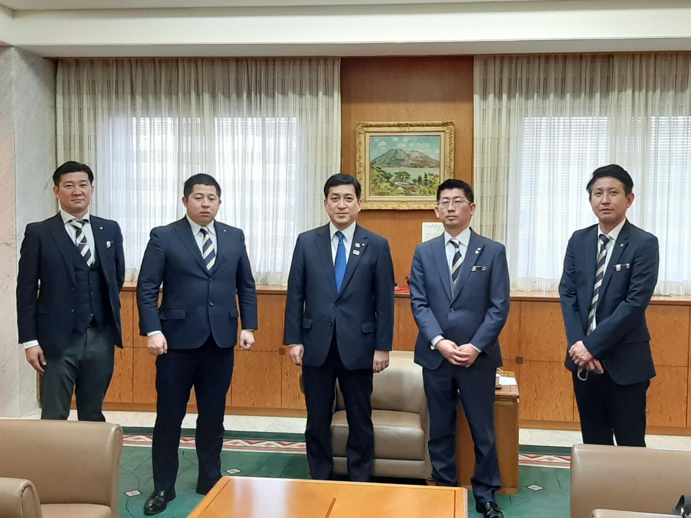 表敬訪問（塩田県知事）
